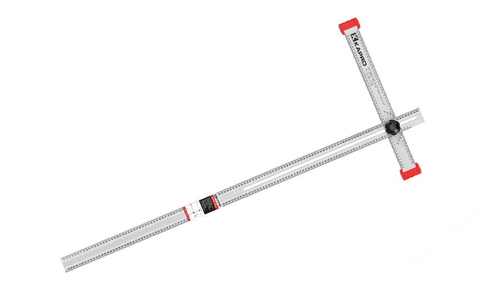 RONGPRO 24 inch Adjustable T-Square Measuring Tools Layout Silver